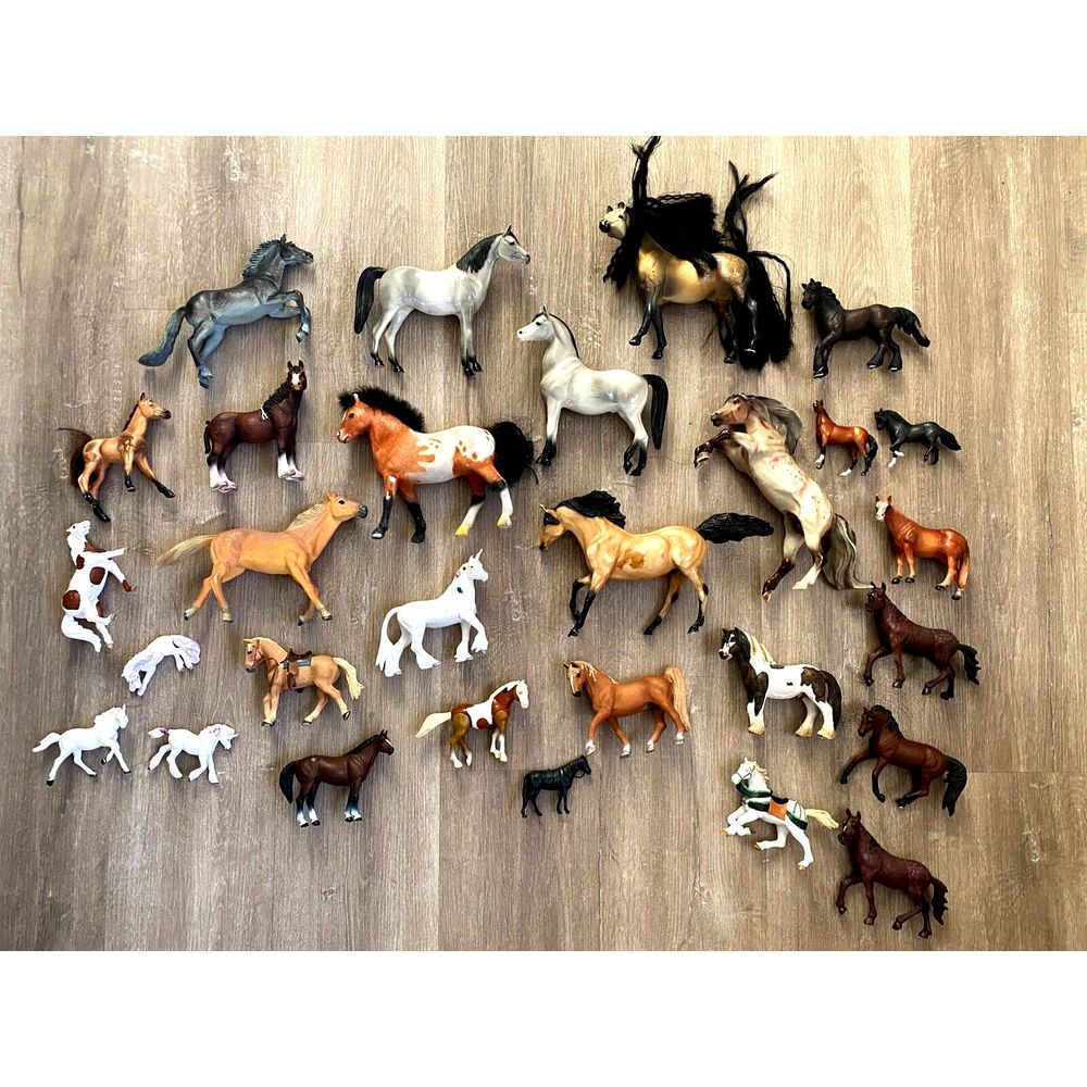 Mixed Lot Schleich Model Horse Papo Safari‎ Breyer Vintage Retired Figure Set